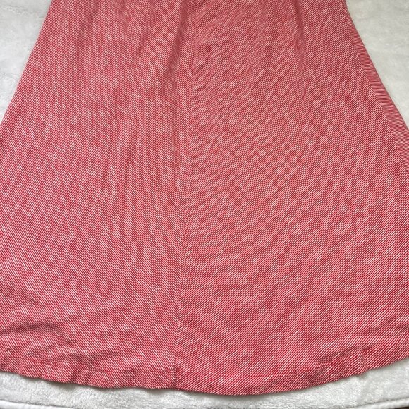 Lou & Grey Striped Softserve Slub Pocket Maxi Dress Women's XS 100% Cotton Red - Picture 8 of 10